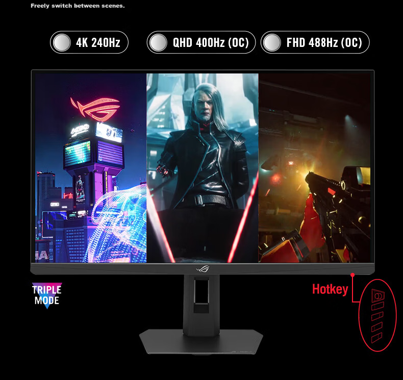 ASUS ROG XG27AQDMGR, 27-Inch 2K Gaming Monitor, 240Hz Display, OLED, 0.03ms Response Time, HDR400, G-SYNC, HDMI2.1 Monitor 5