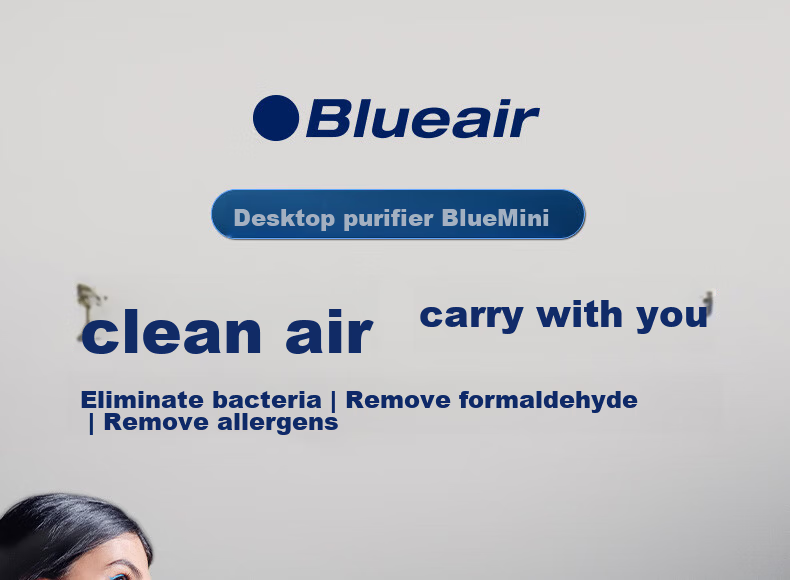 Blueair Air Purifier Formaldehyde Removal Haze Allergen Odor PM2.5 Desktop Bedroom Air Cleaner BlueJoy Mini 1