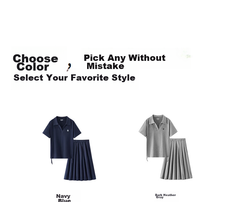 Semir Summer Women's Cotton Polo Shirt and Skirt Set 2026 Commuter Two-Piece Outfit 101326117008 19
