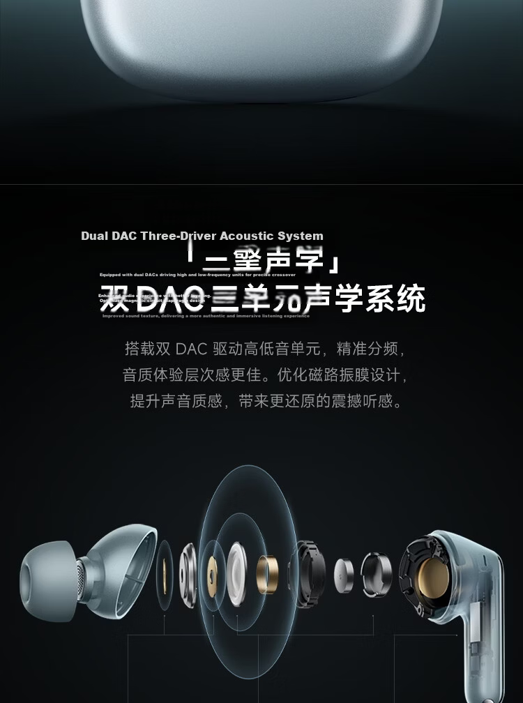 MI REDMI Buds 8 Pro True Wireless Bluetooth Noise Cancelling In-Ear Earphones for Android and Apple Phones Ice Glaze White 5