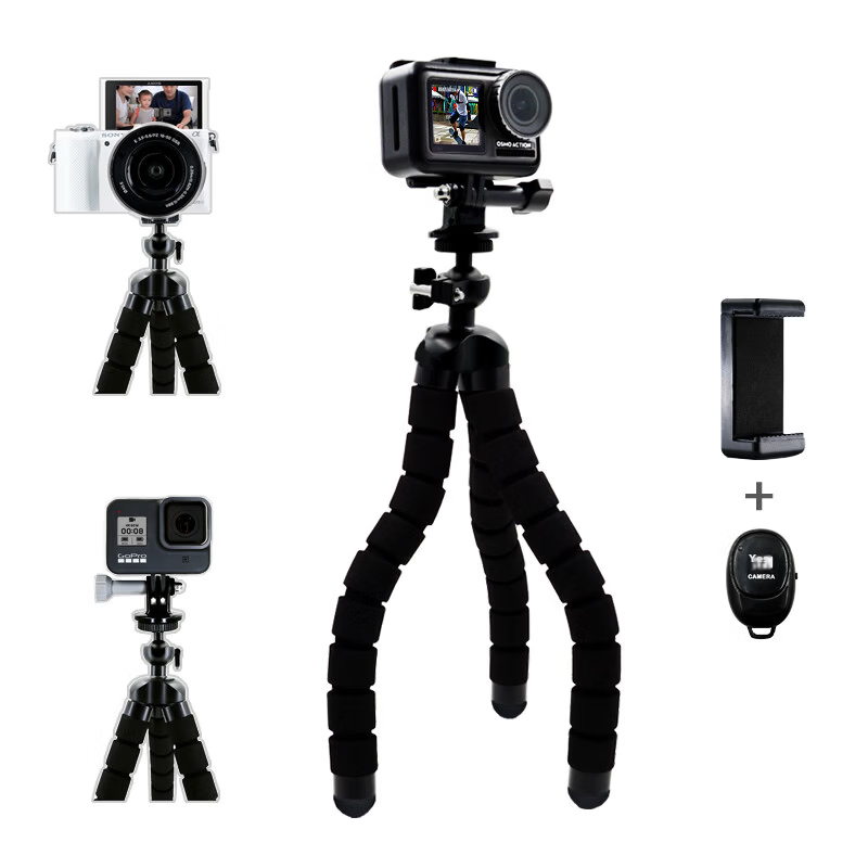 MAXCAM M-TL-03 Lightweight Portable Aluminum Alloy Tripod with Pan Head for Mirrorless Cameras, Digital Cameras, Camcorders, Travel, Mobile Phones, Live Streaming, Selfie, and Fill Light Stand