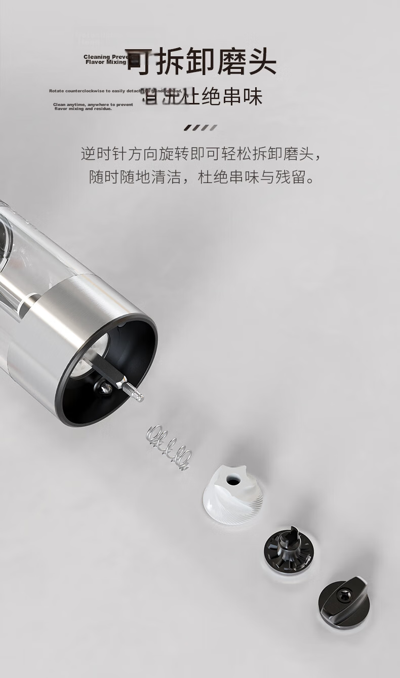 CLITON Electric Pepper Grinder Household Electric Grinder for Peppercorns Sea Salt Kitchen Spice Mill Seasoning Bottle 11