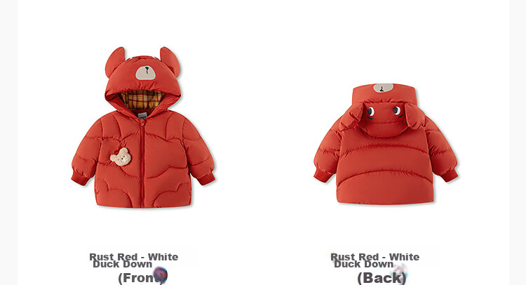 BALABALA Kids Down Jacket Boys Girls Winter 2025 New Thickened Puff Down Coat Baby Warm Clothes 27