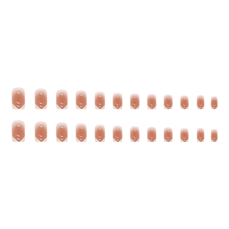 UPLUS Nail Wraps 24 Pieces (French Blush) Jelly Gel False Nails Goddess Gift