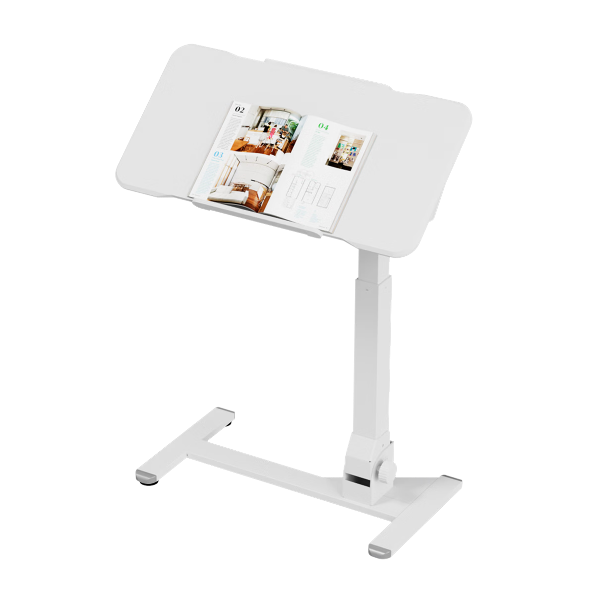 JOYSEEKER Foldable Bedside Laptop Table Mobile Adjustable Height Desk Living Room Bedroom Side Table
