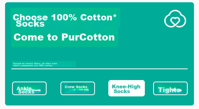 PurCotton Children's Socks Baby Toddler Summer Thin 5A Antibacterial Knee-High Socks Newborn Boys and Girls 1