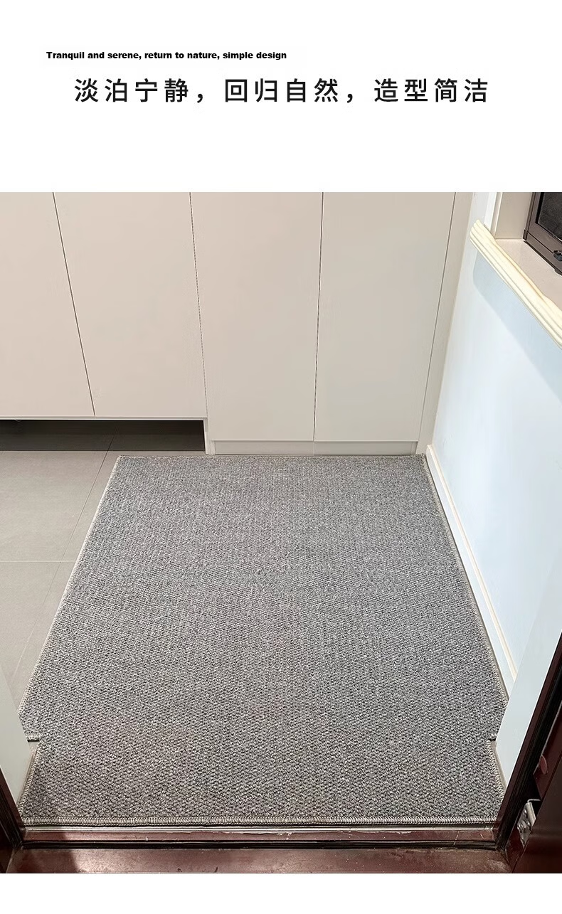 BULULOM Entrance Door Mat Sisal Imitation Carpet Door Mat Foot Mat Camel Yellow - Sisal Imitation - Cotton Back 50*80cm 22