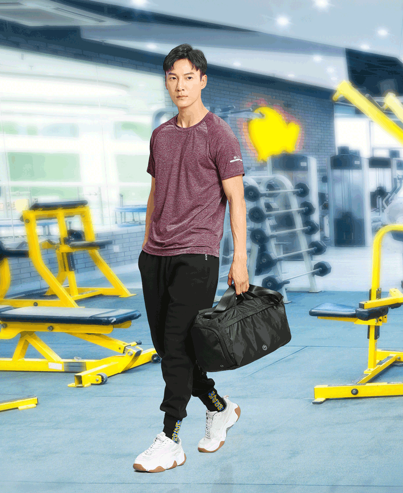 JD Jingzao Large Capacity Yoga Fitness Travel Bag Multifunctional Sports Storage Bag Black (Convertible Backpack, Crossbody, Handheld) 12