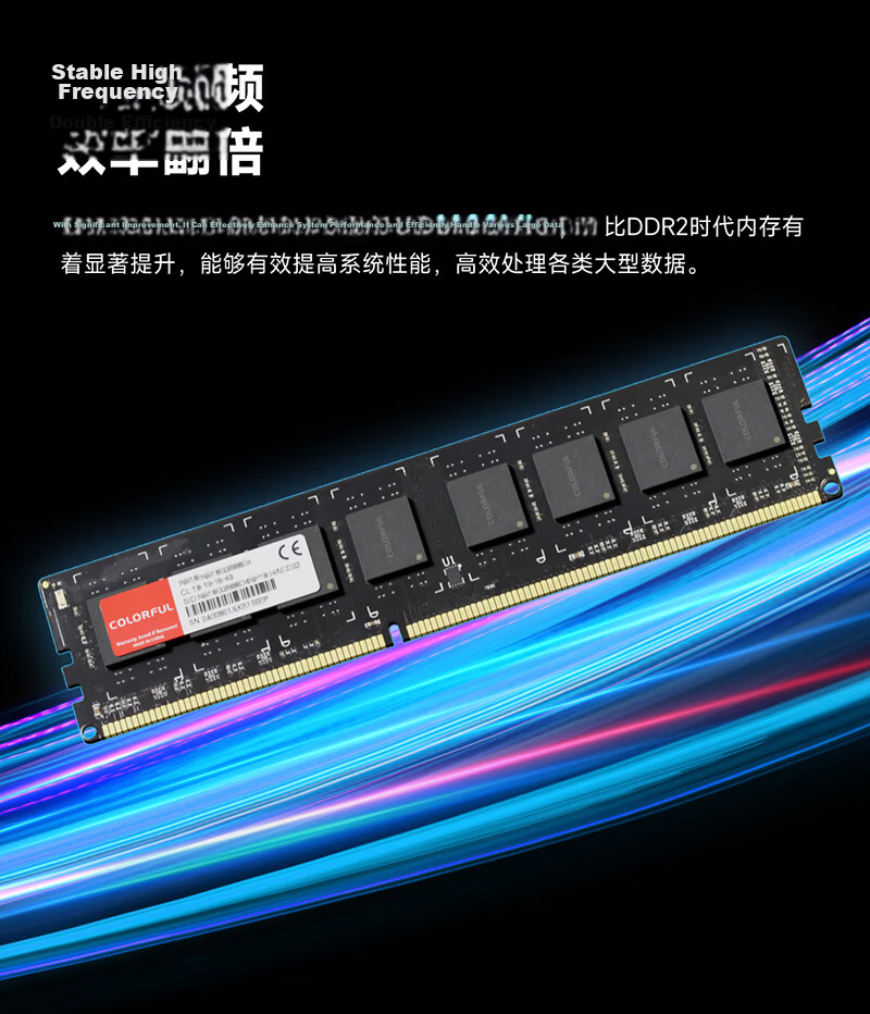 Colorful 4GB DDR3 1600 Desktop Memory, Puli Series, 1.35V Low Voltage 2