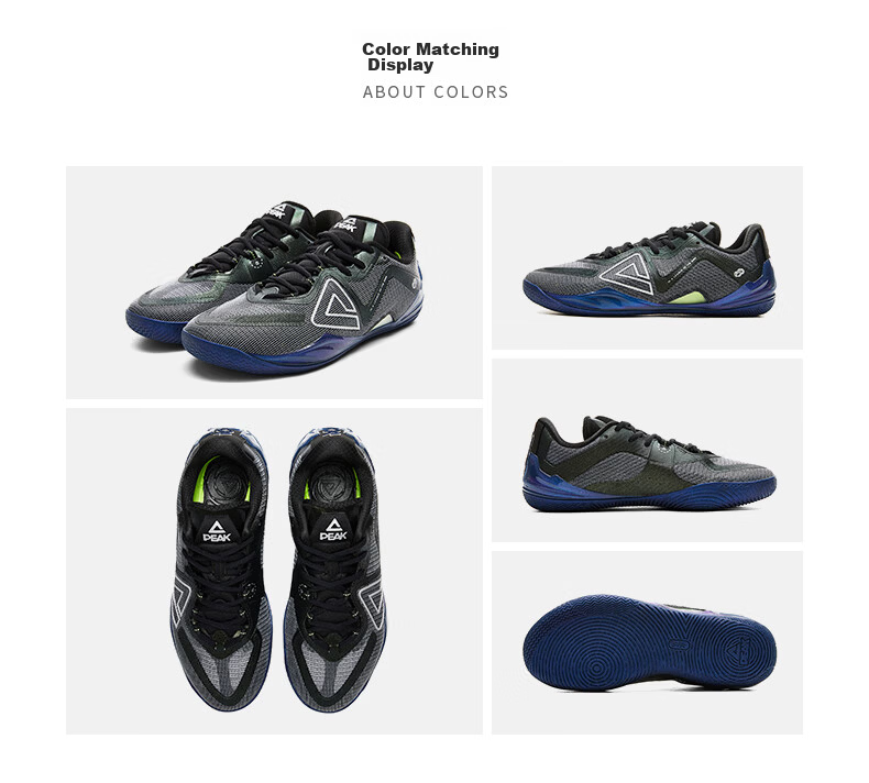 PEAK Taiji Wushuang Men's Basketball Shoes Low-Cut Summer Breathable Professional Anti-Slip Sports Shoes DA521001 25