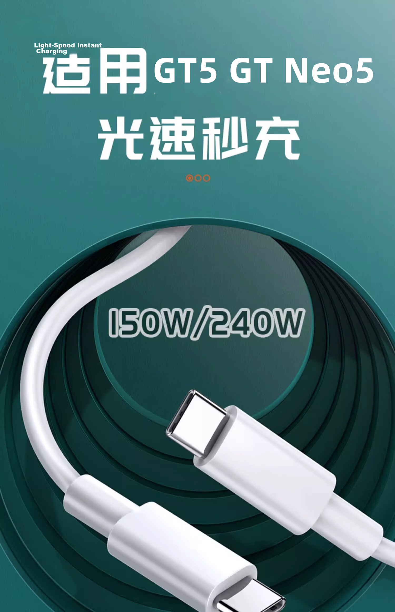 Chaofan Compatible with OPPO Data Cable, 65W Fast Charging Cord for Reno8, Reno9, K10, FindX5, FindX6 Pro + A1 Pro, OnePlus Fast Charger Cable, 1.5 Meters 1