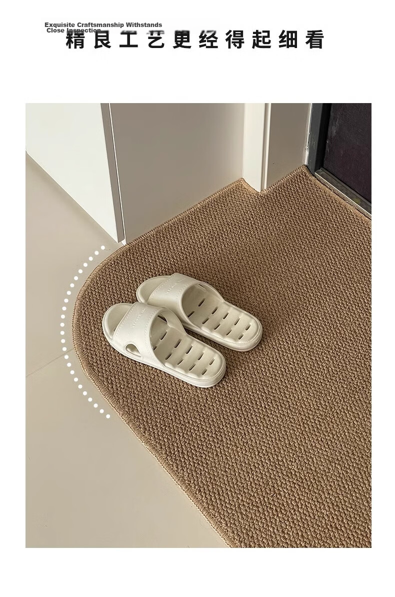 BULULOM Entrance Door Mat Sisal Imitation Carpet Door Mat Foot Mat Camel Yellow - Sisal Imitation - Cotton Back 50*80cm 20