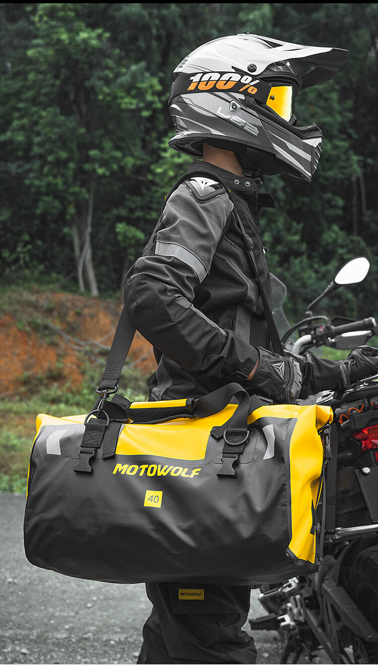 MOTOWOLF Motorcycle Riding Rear Tail Bag, Rider Equipment, Racing Bike, Motorcycle Travel, Men's Waterproof Backpack, Motorcycle Cargo Bag 11