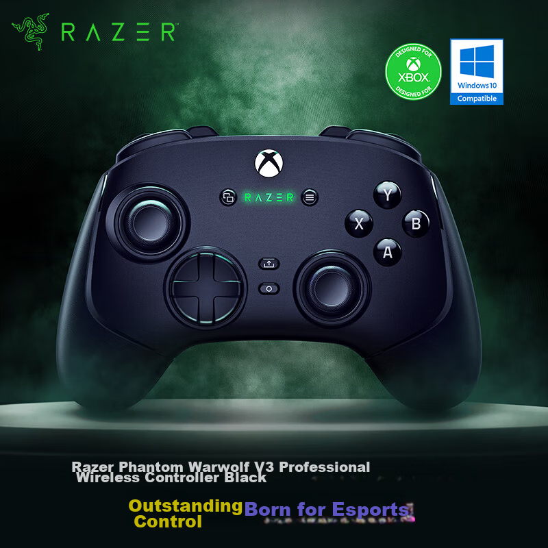 Razer Phantom Wolf V2 Pro Gaming Controller RGB Wireless Multi-function Buttons PS5/PC Compatible DW12C Shadow Blade Zero Black Myth White
