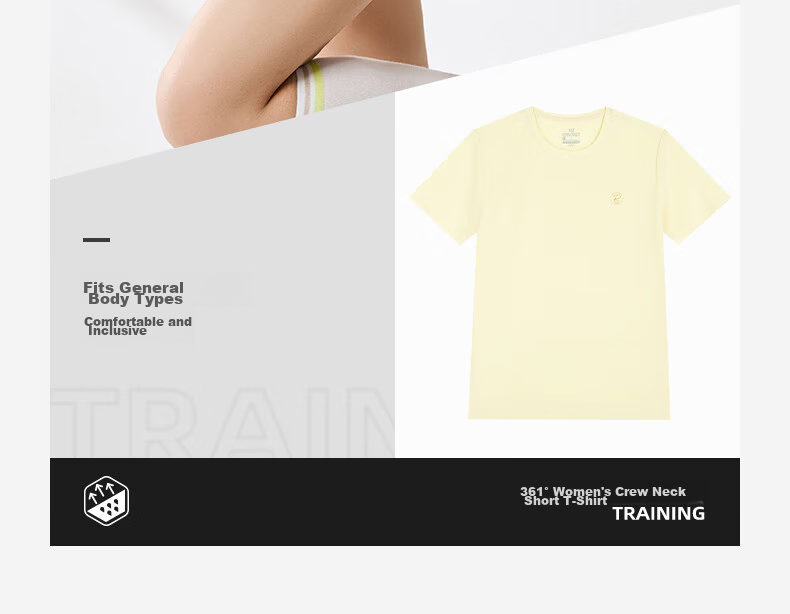 361° Women's Trendy Short-Sleeve T-Shirt, New Spring And Summer Quick-Dry Sportswear for Running And Yoga, Model 662424126H-7 52