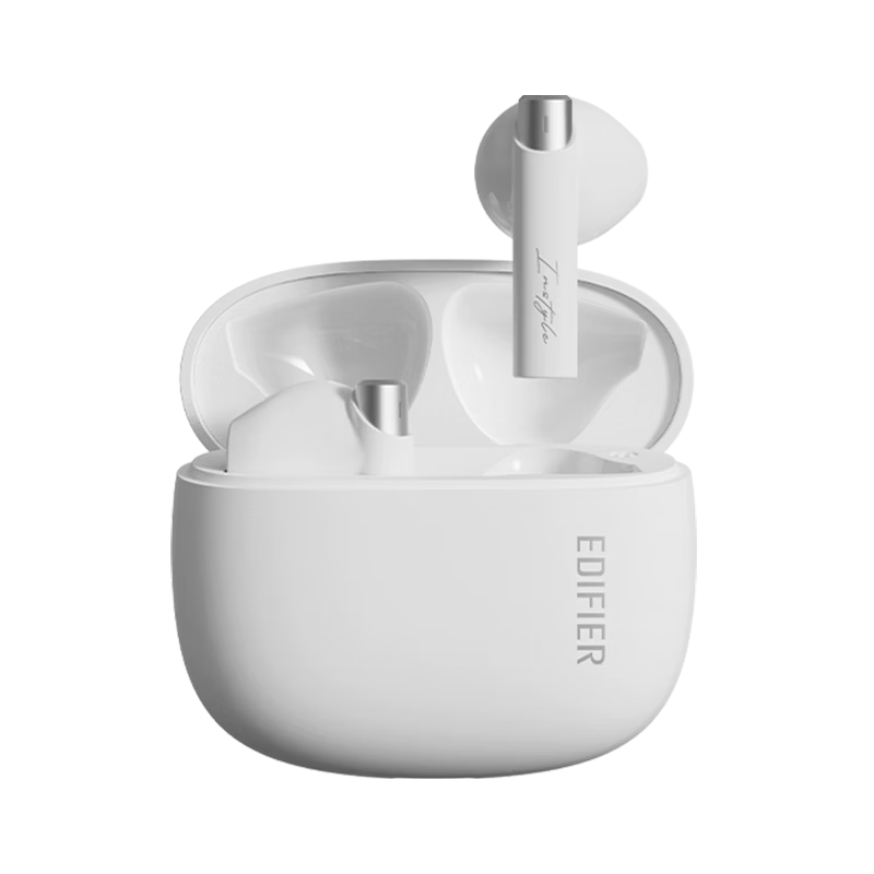 EDIFIER Zero Buds True Wireless Bluetooth Earphones Music Earbuds Semi-In-Ear Compatible with Apple Huawei Xiaomi OPPO Phones Tea White