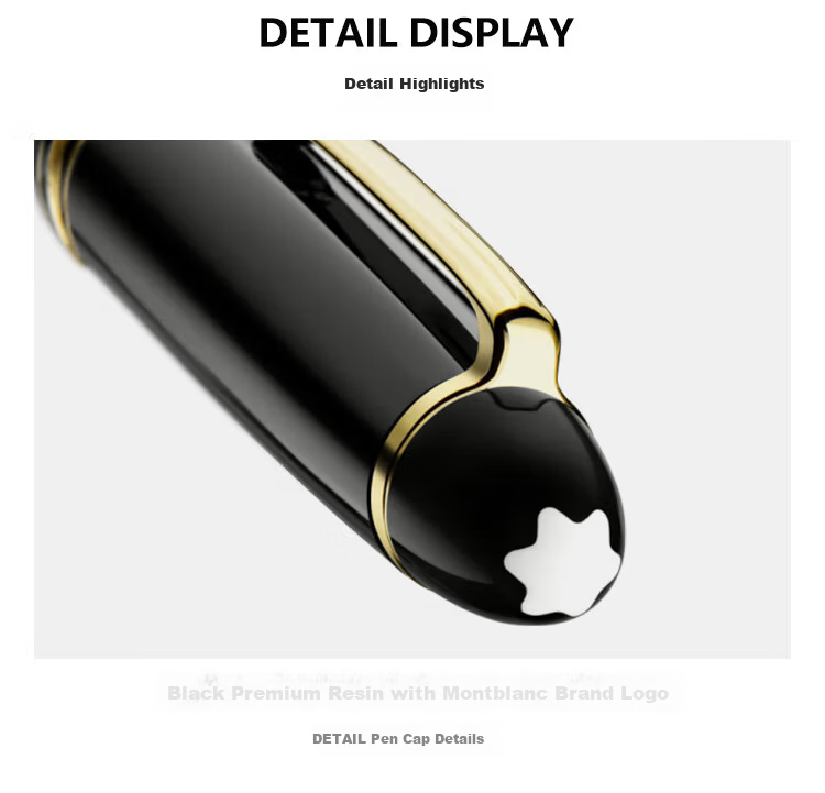 MONTBLANC Meisterstück 146 Platinum-Plated Fountain Pen F Nib 2850/132442 [Gift] 7