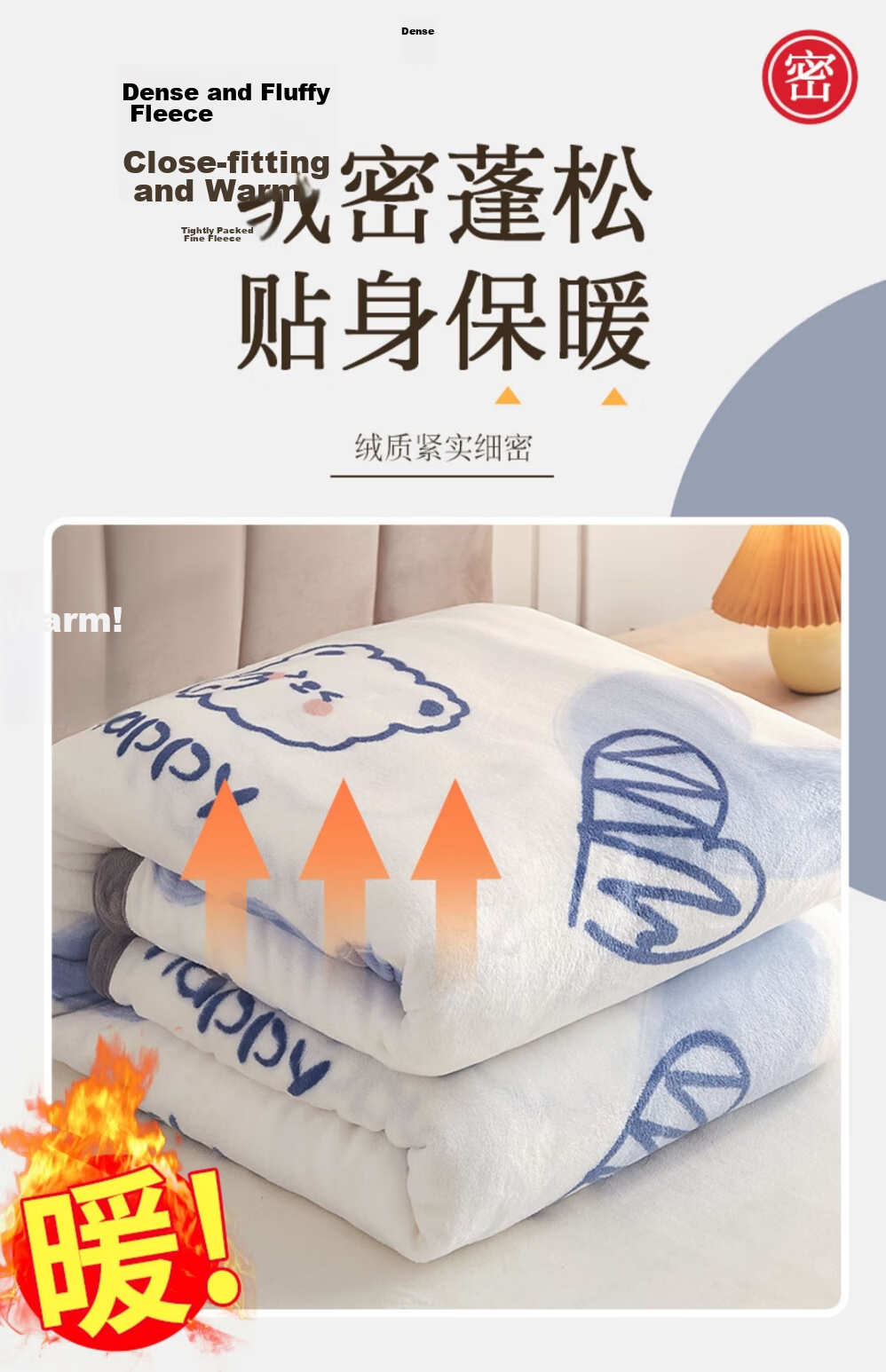 Nanjiren Milk Velvet Blanket Office Nap Blanket All-Season Flannel Air Conditioning Blanket 180*200cm 5