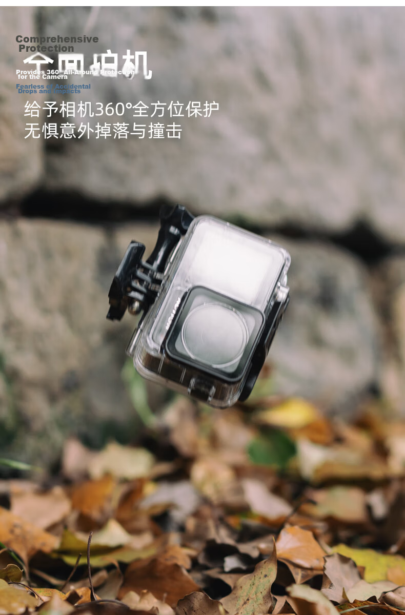 SUREWO Waterproof Case for DJI Action 5 Pro/4/3, 40m Underwater Housing, Anti-Scratch Protective Cage for Sports Camera, Diving and Swimming Accessory 9