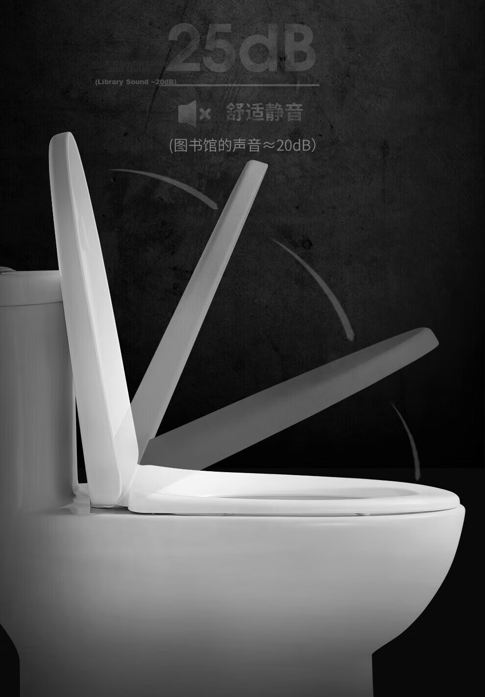 ARROW Universal Thickened Toilet Seat Cover for Home, Slow-Closing Old-Style Flush Toilet Ring AB1177-B 7