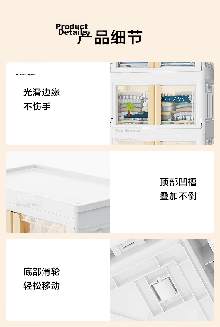 JD Original Buguang Wardrobe, No Installation Required Children's Storage Cabinet, Heightened And Enlarged Long Dress Wardrobe, Hanging Area *1 Layer 17
