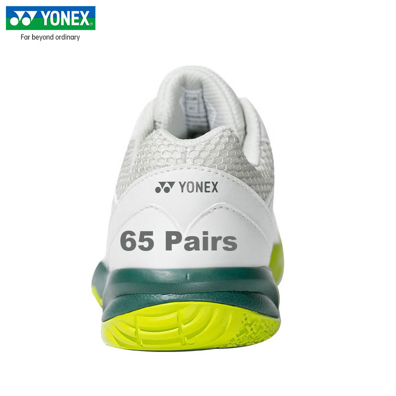 YONEX Badminton Shoes Power Cushion 65VA Axelsen Edition Competition Training Shoes SHBVAXEX Gray Beige Size 38 7