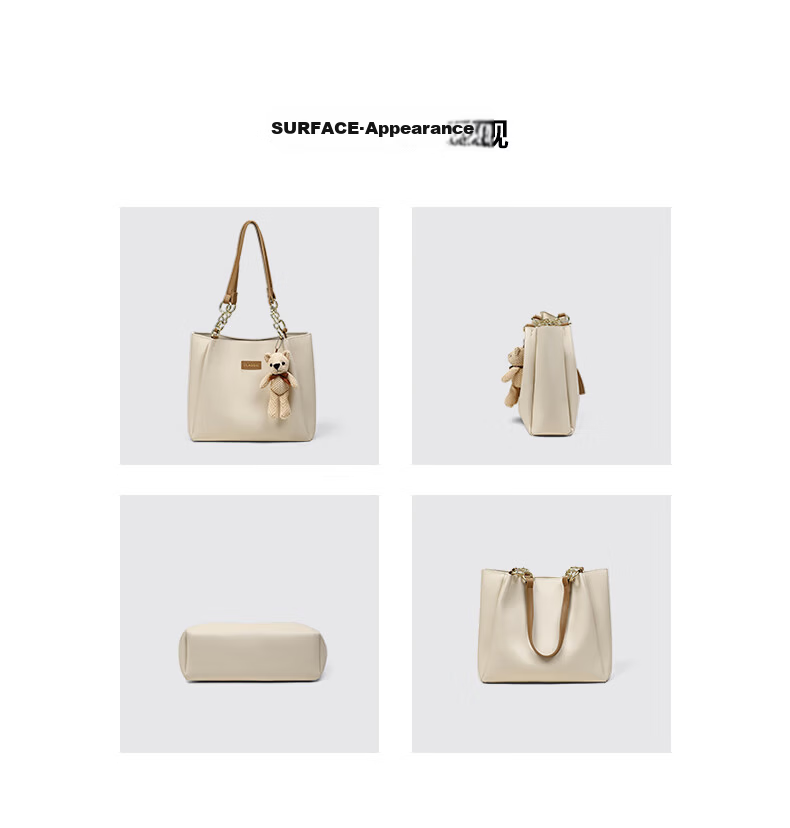 Aiqinghai Leather Handbag, Women's Tote Bag, Large Capacity Shoulder Bag, High-End Brand, Birthday Gift for Wife Or Girlfriend on May 20 14
