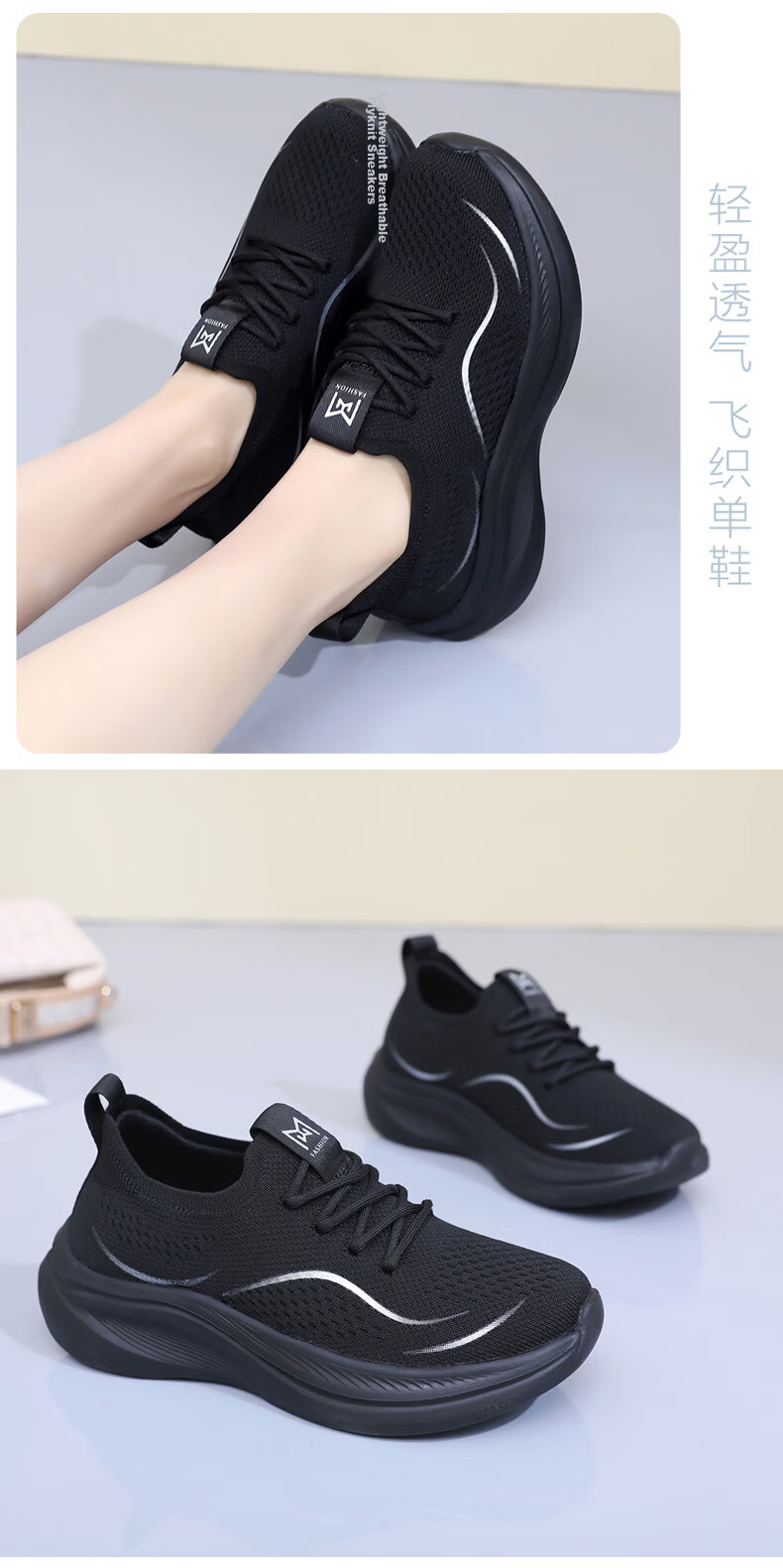 BURUIJING Old Beijing Cloth Shoes Women's Slip-On Casual Sports Shoes for Mom 61170 Pink Size 36 19