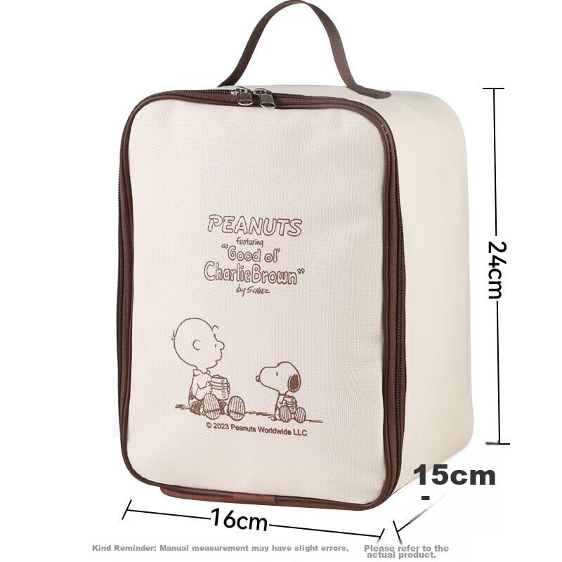 SNOOPY Insulated Lunch Box Bag Portable Handbag Large Lunch Box Cooler Bag for Office Workers