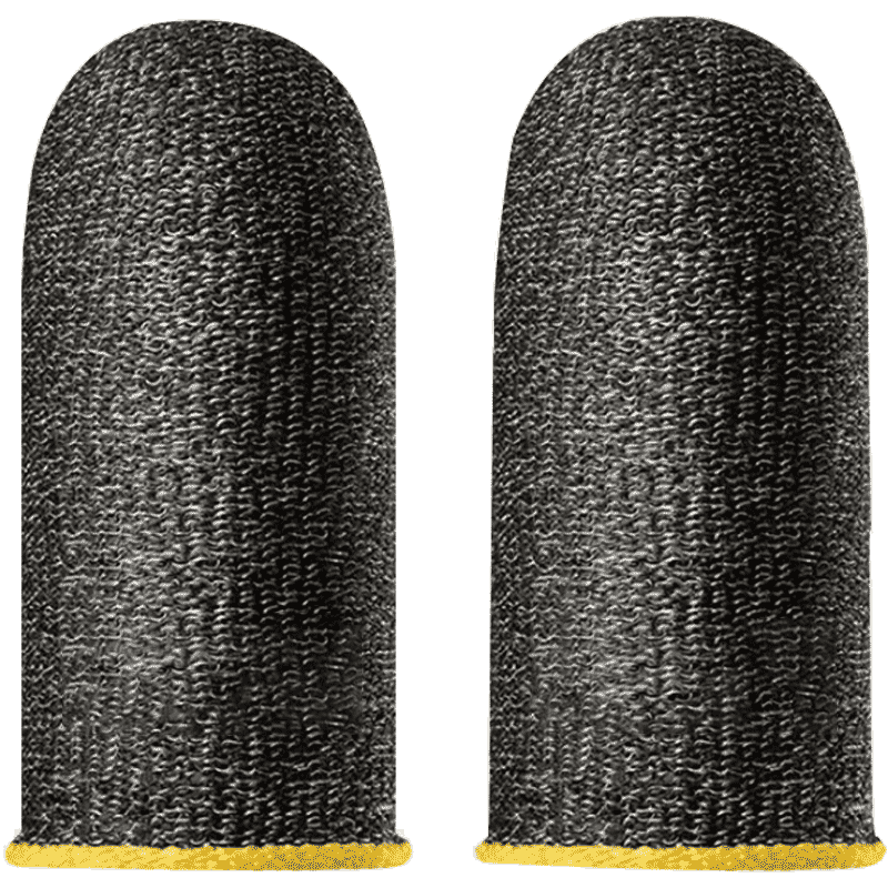 BIAZE PUBG Finger Sleeves Gaming Finger Covers Anti-Sweat Mobile Game Accessories Non-Slip Phone PUBG Helper Cooling Aid 2-Pack YX24