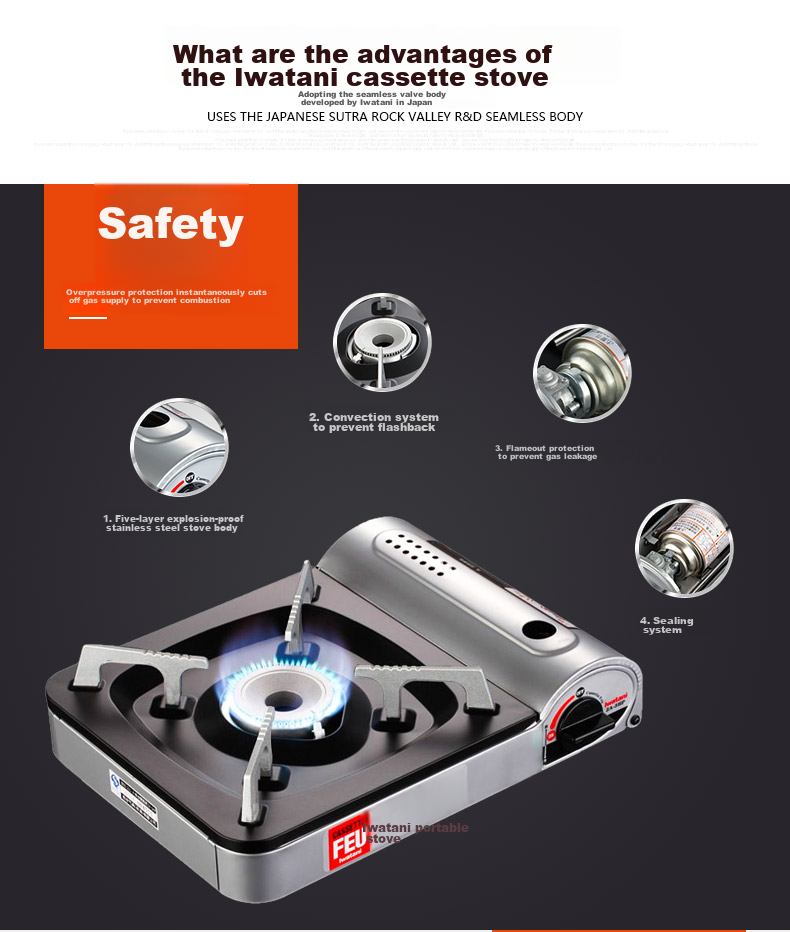 Iwatani ZA-3LS Portable Gas Stove, Camping Cooker, Outdoor Cooking Equipment, Camping Burner for Gatherings And Picnics 10
