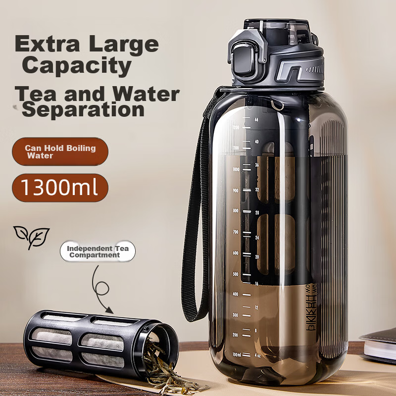 Cica Tea Infuser Separation Tea Cup Men's Large Capacity Tritan Water Bottle Portable Sports Water Bottle