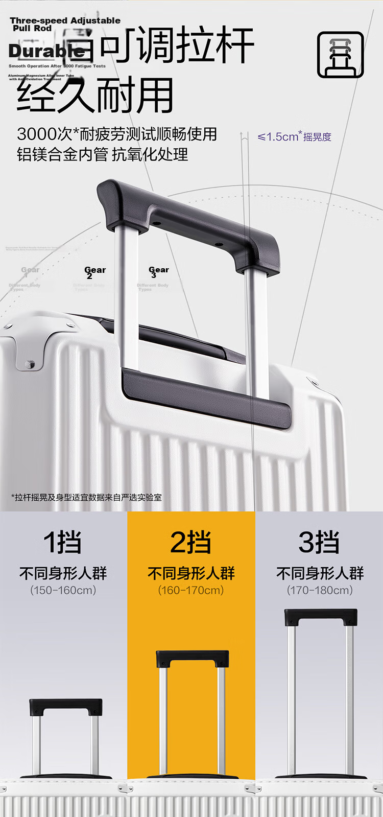 Wangyiyanxuan Ultra-Light Suitcase, Cube-Shaped PC Zipper Large Capacity Trolley Case, Phantom Black, 24 Inches [For Checked Baggage] 6