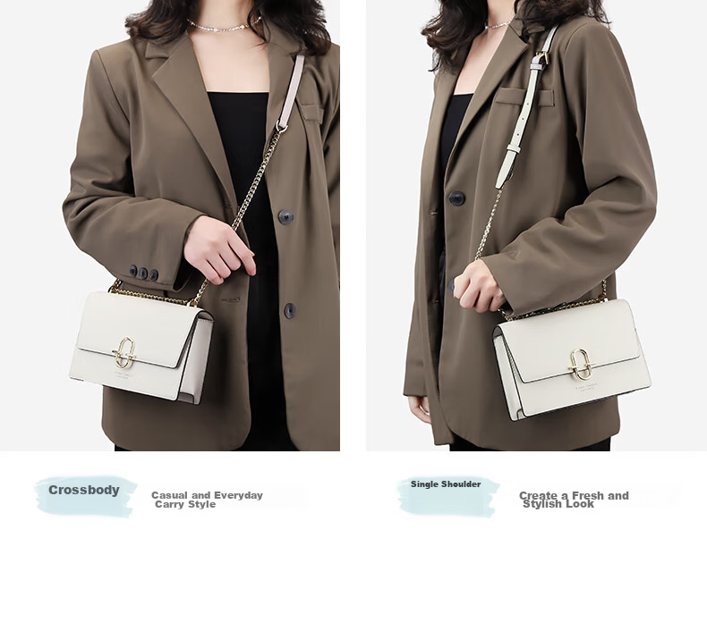 Pierre Cardin Fashion Casual Women's Leather Shoulder Crossbody Bag Gift Box Birthday Present for Wife Girlfriend 14