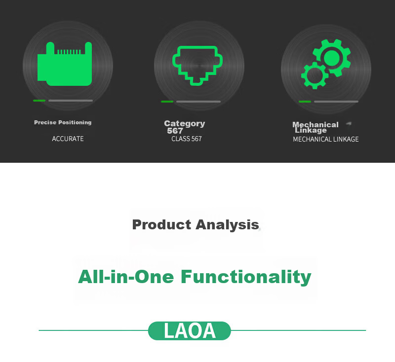LAOA LA192238 Network Cable Crimping Tool for Cat5/6/7 with Wire Stripper and Tail Crimping Function 3