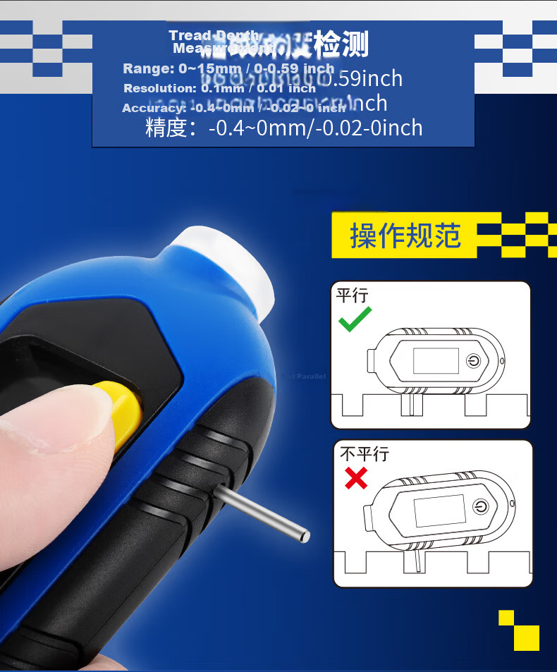 MICHELIN Car Tire Pressure Gauge LCD Digital Tire Pressure Monitor M2209 8