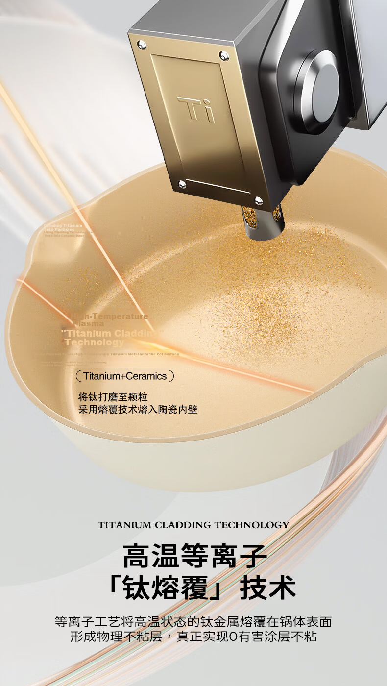 Amercook Titanium Ceramic Non-Stick Frying Pan 26cm for Steak, Eggs, Pancakes Compatible with Induction and Gas Stoves 8