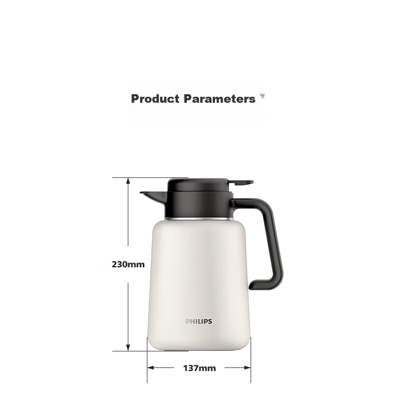 PHILIPS Insulated Thermos, Tea Steeping Pot, Household Hot Water Bottle, 316 Stainless Steel Inner Liner, for Student Dormitory And Office Use, Tea Infusion, 1.8L 14
