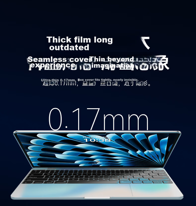 PROTESCREEN Screen Protector for 2026 MacBook Air 13.6-inch M5 Apple Laptop AR Anti-Reflective Anti-Glare Static Adhesive Film 13-inch M4 Protective Screen Film 12