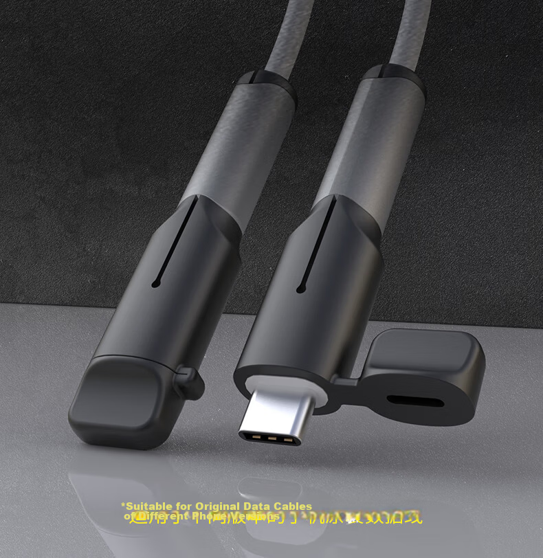 Masentek Data Cable Protector, Android Dual Type-C Port Silicone Charging Cable Anti-Breaking Winder, Huawei USB-C Apple Lightning Anti-Burst Universal 2