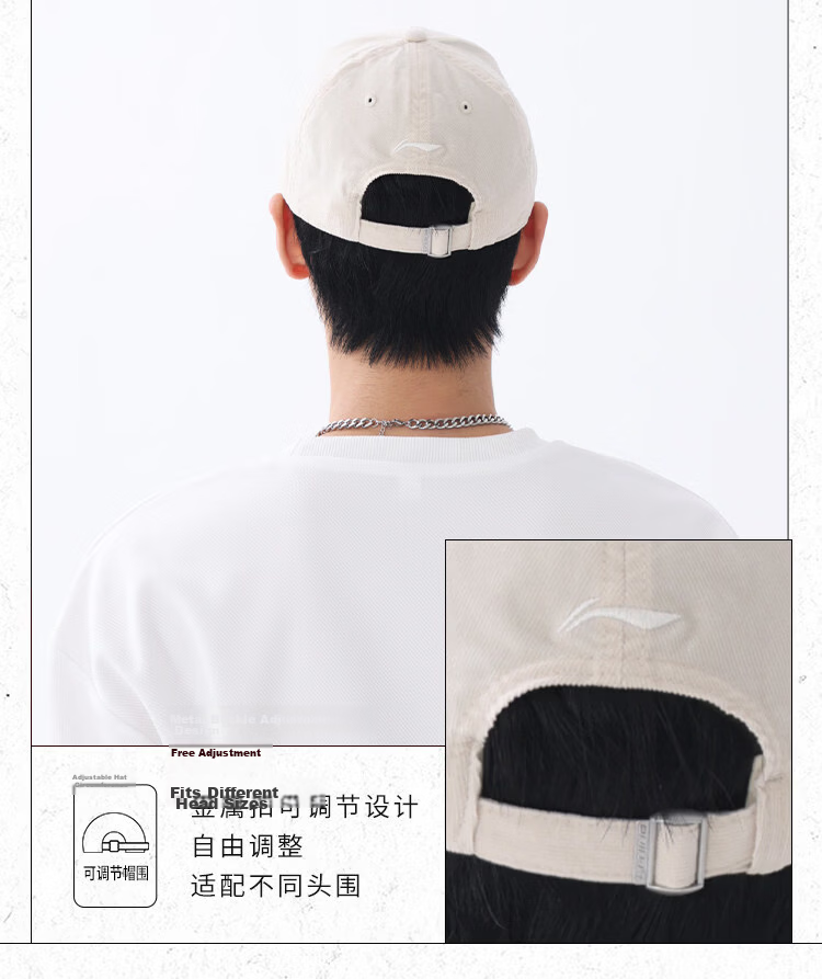 LI-NING Oversized Baseball Cap Duckbill Hat Unisex Sun Protection Summer Sports Running Sunshade Hat 12