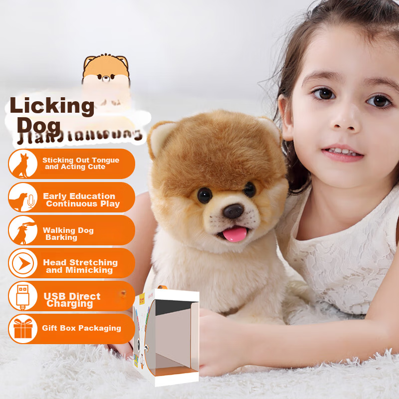 Comet Lick Lick Pomeranian Dog Children's Toy Gift Boys Girls Smart Companion Early Education Birthday