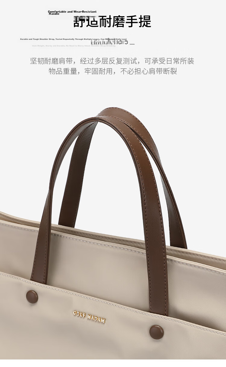 GOLF 14-inch Laptop Bag for Women Handheld Notebook Apple Huawei Shoulder Crossbody Business Briefcase for Travel and Commuting 25