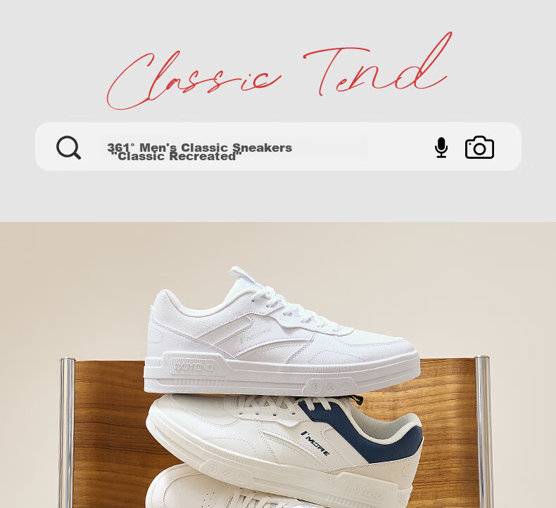 361° Men's Classic Retro Casual Sneakers Autumn Thick Sole Trendy Sports Shoes 672516629-1 18