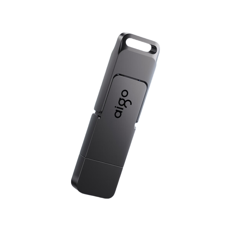 Aigo 128GB Solid State USB Drive Dual Interface Mobile Phone and Computer USB Type-C/USB 3.2 G50 High Capacity High-Speed Flash Drive