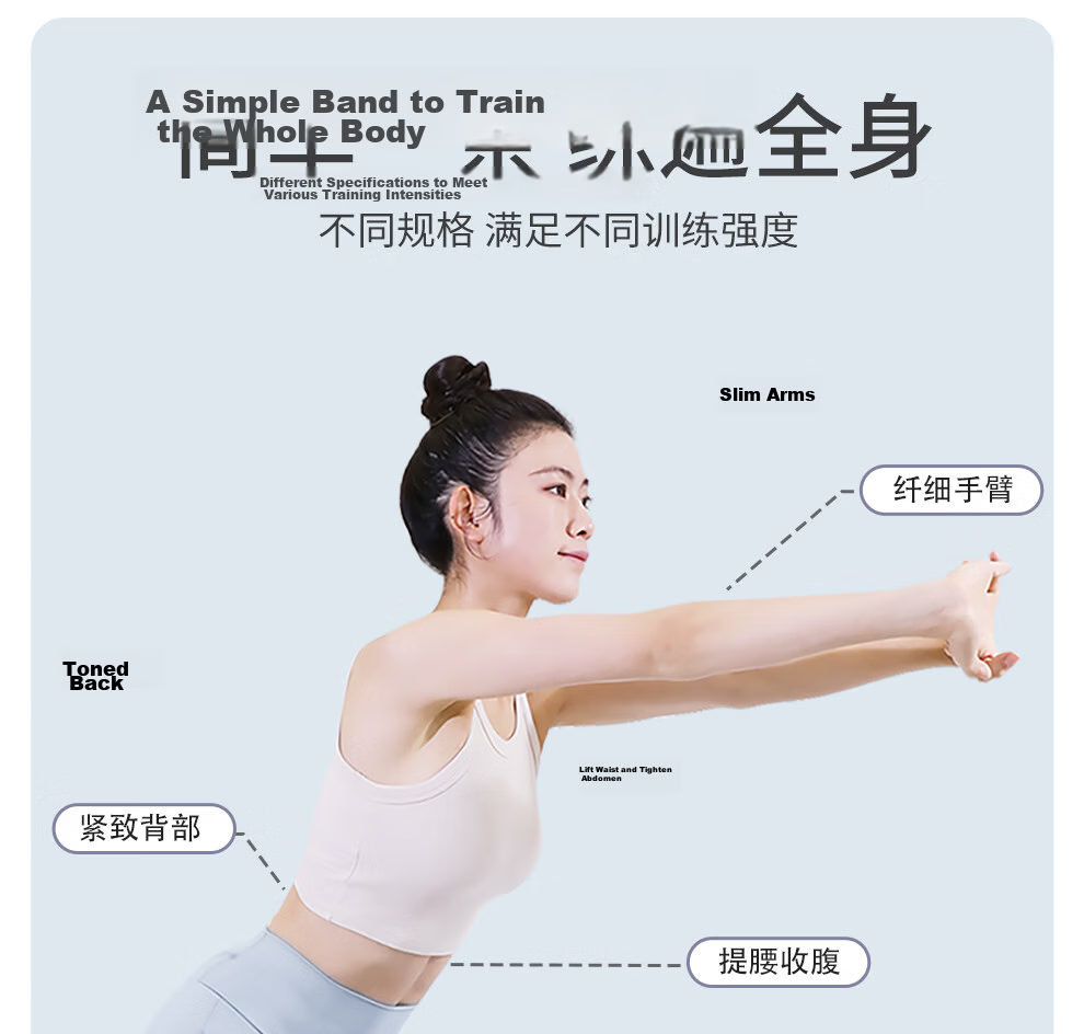 PROIRON Yoga Hip Resistance Band for Men and Women, Elastic Band with Resistance Loop for Leg Workout, Yellow 10 lbs 3