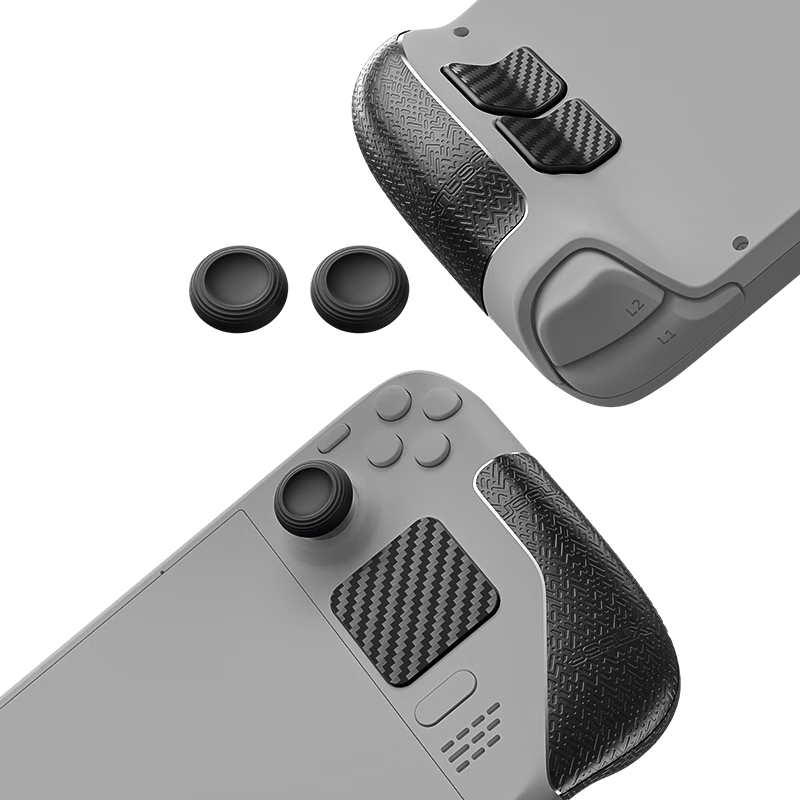 JSAUX Steam Deck OLED Joystick Cap Conductive Touchpad Back Key Sticker Steam Deck Handheld Accessory Grip Anti-Slip Sticker Set
