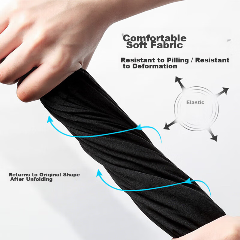 JEEP SPIRIT Ice Silk Pants for Men, Summer Quick-Dry Sports Trousers, Breathable Pants, Outdoor Straight-Leg Casual Pants for Men, Black XL 12