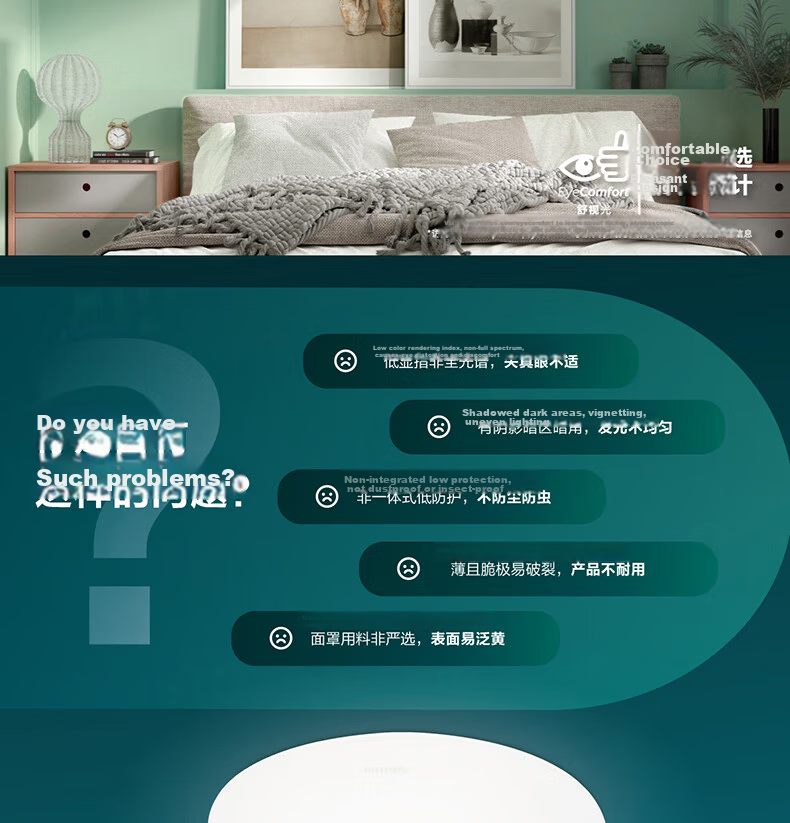 PHILIPS Full Spectrum LED Waterproof Ceiling Light IP40 Moisture Dust Mosquito Insect Resistant Bedroom Balcony Lamp 36W Warm White 4000K 360mm 2