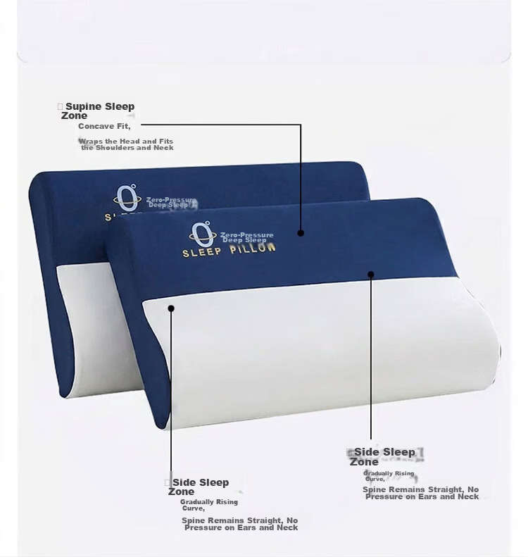 MiiOW Dual-Color Deep Sleep Neck Support Memory Pillow for Cervical Spondylosis, Single Piece 30*50cm 8